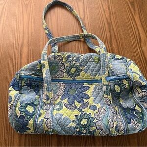 Vera Bradley Blue and Green Floral Tote